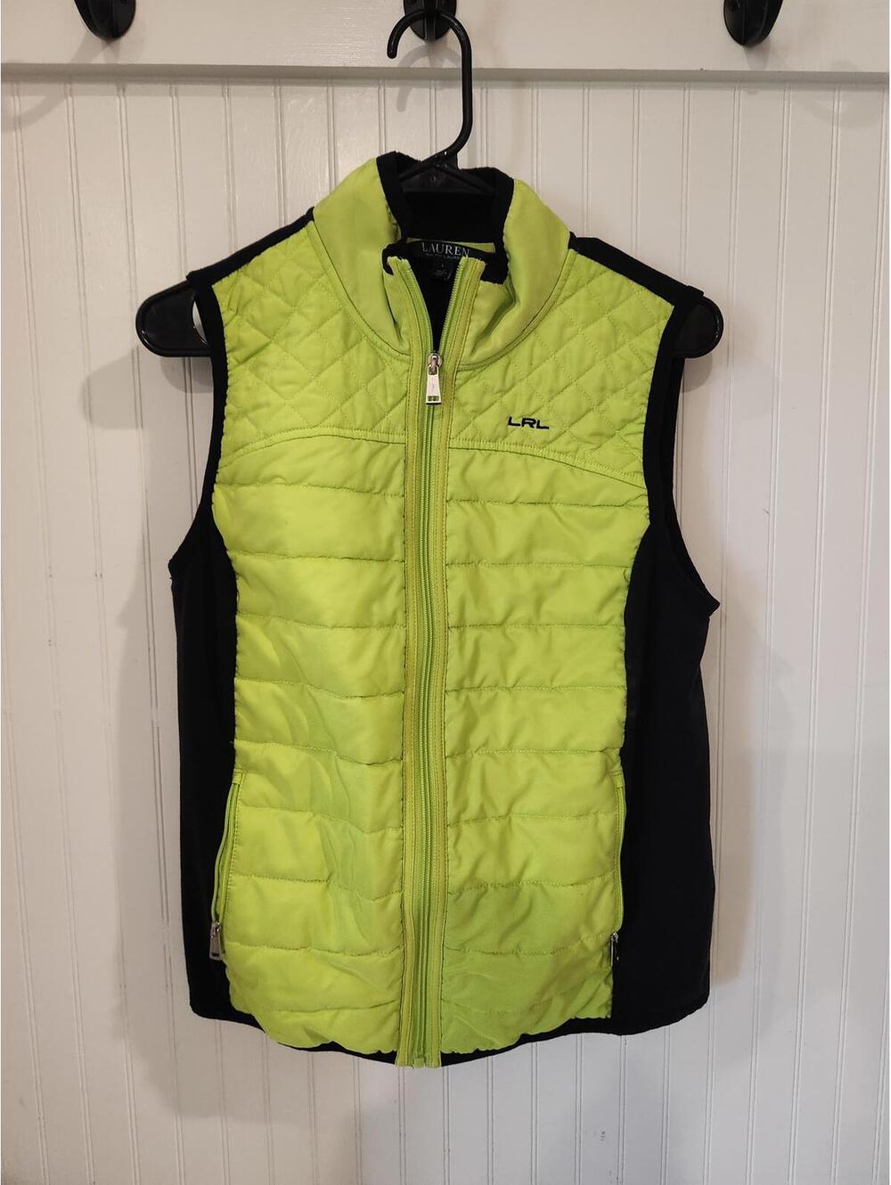 Lauren By Ralph Lauren Bright Green Vest Womens L